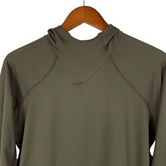 Mountain Hardwear Base Layer Shirt Hood Brown Long Sleeve Pullover Women's M - Picture 2 of 7